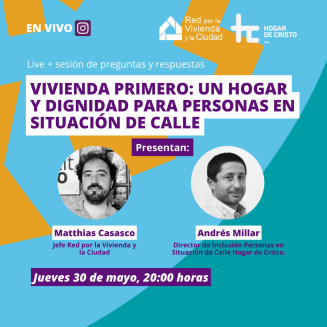 Conéctate en vivo a la transmisión “Vivienda Primero: un hogar y dignidad para personas en situación de calle”