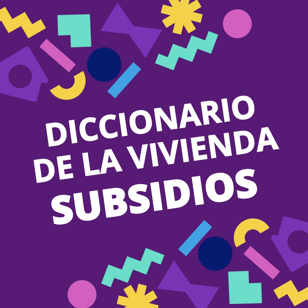 Diccionario de la Vivienda? #1 I SUBSIDIOS.